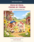 Peck by Peck, Friend by Friend activity and colouring cover