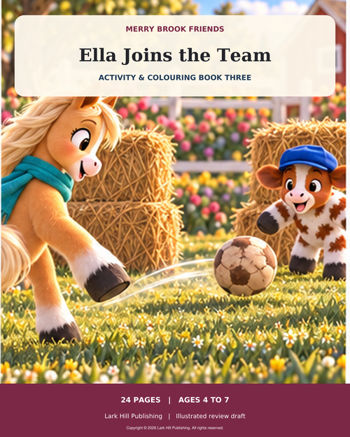 Ella Joins the Team activity and colouring cover